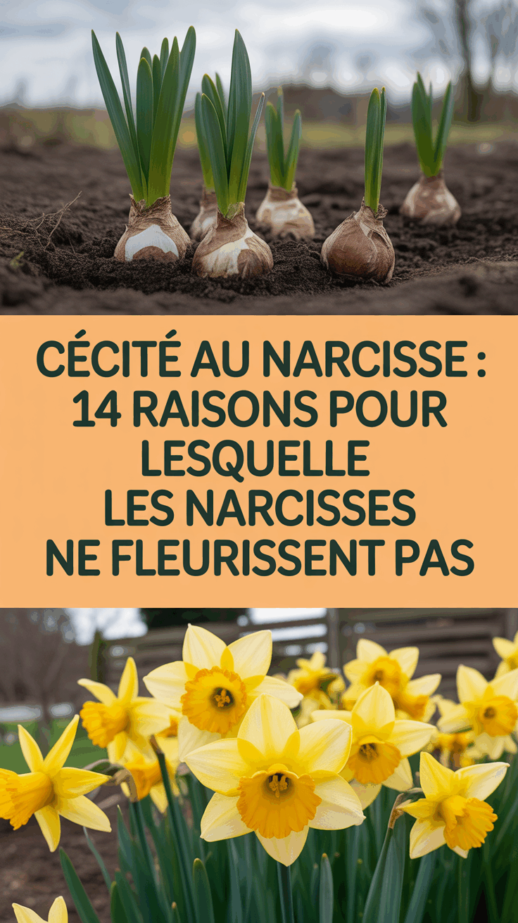 Cécité au Narcisse : 14 Raisons pour lesquelles les Narcisses ne Fleurissent Pas