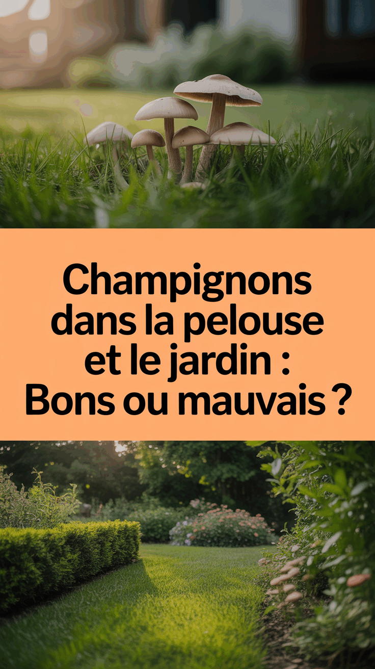 Champignons dans la pelouse et le jardin : bons ou mauvais ?