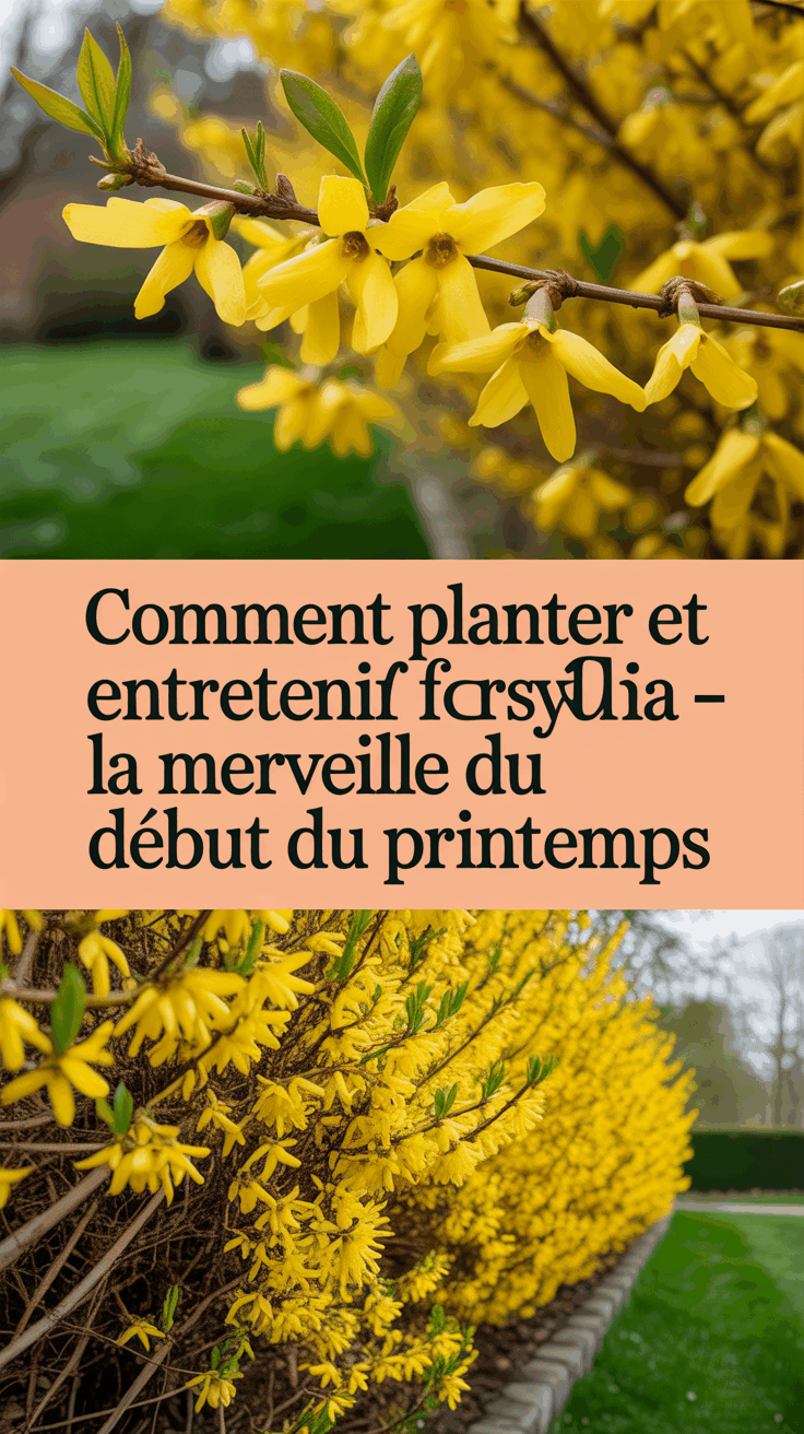 Comment Planter et Entretenir le Forsythia – La Merveille du Début du Printemps