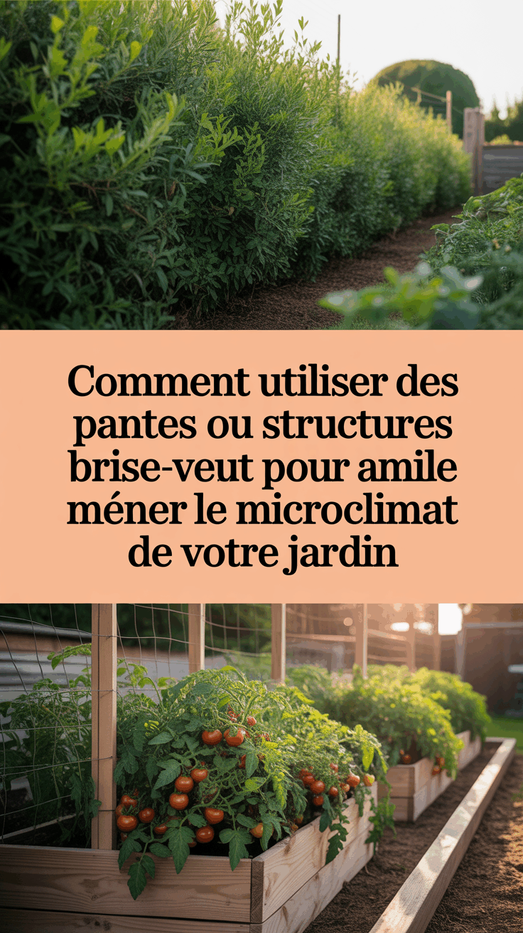 Comment Utiliser des Plantes ou Structures Brise-vent pour Améliorer le Microclimat de Votre Jardin