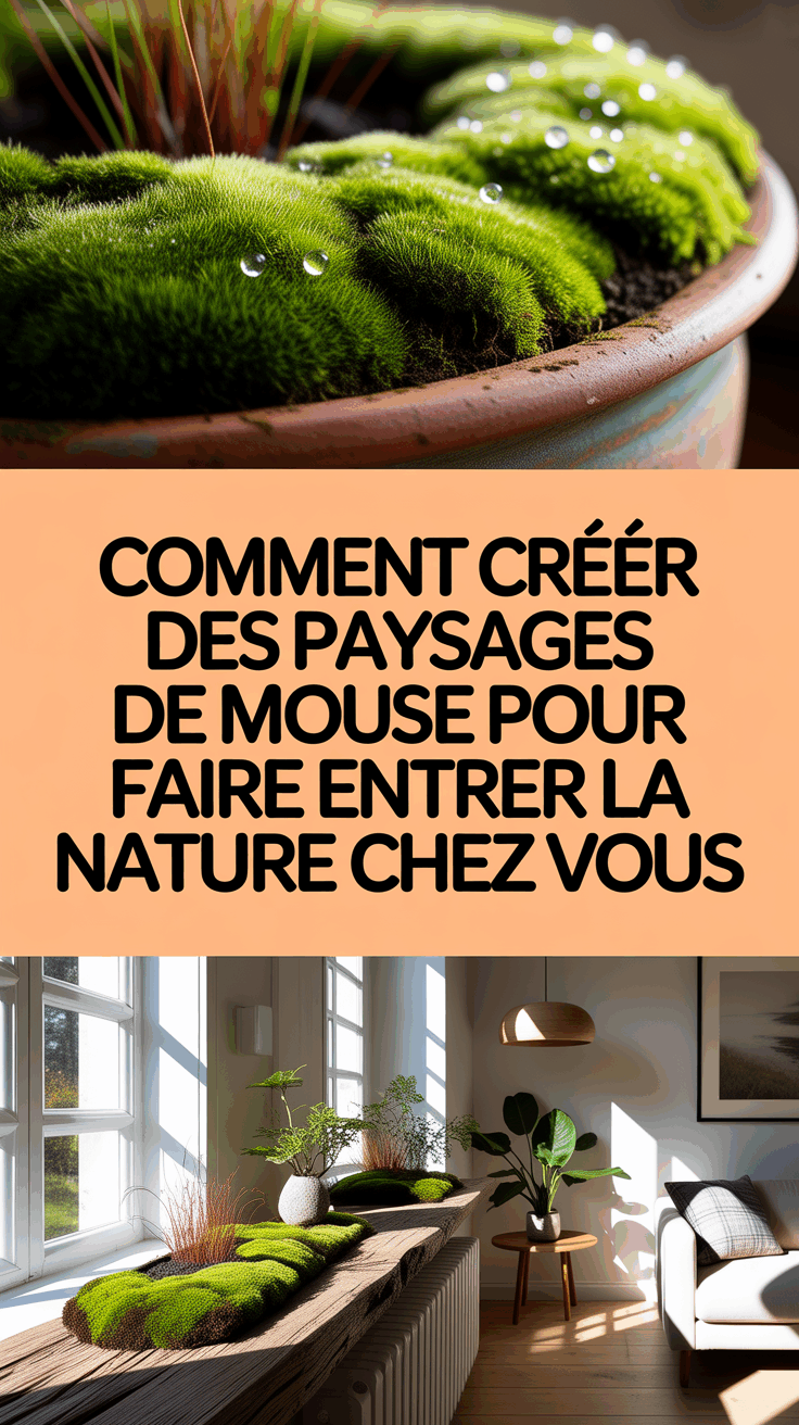 Comment créer des paysages de mousse pour faire entrer la nature chez vous