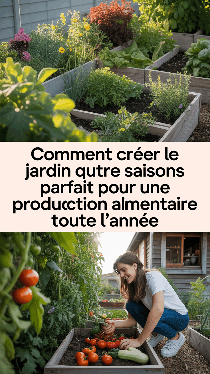 Comment créer le jardin quatre saisons parfait pour une production alimentaire toute l’année