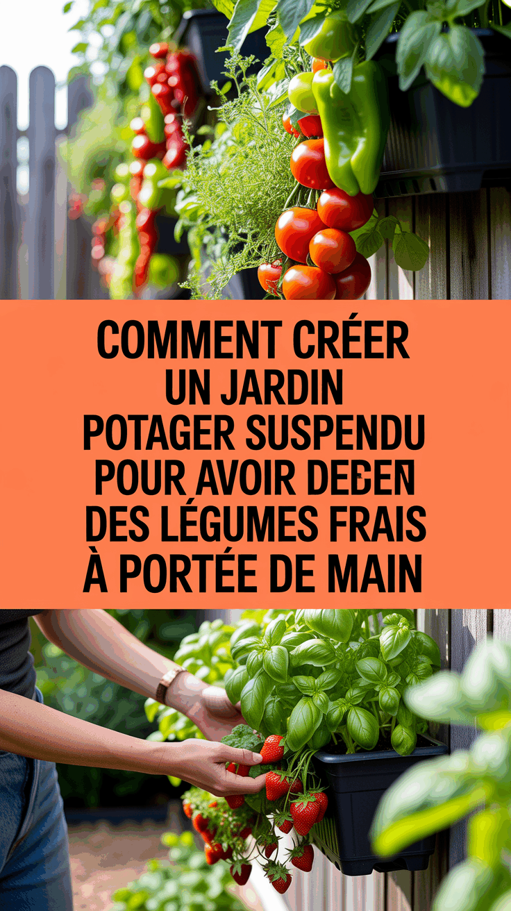 Comment créer un jardin potager suspendu pour avoir des légumes frais à portée de main