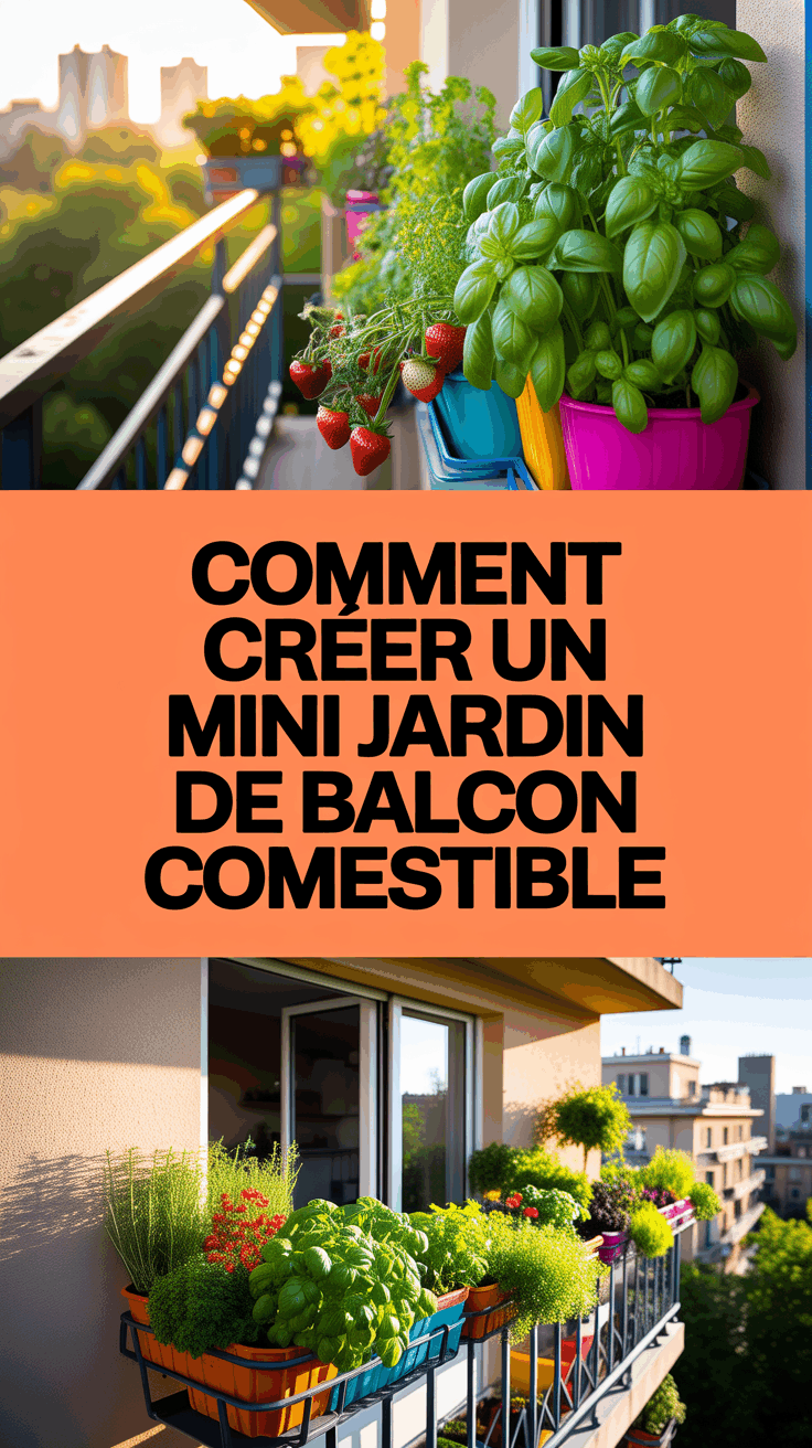 Comment créer un mini jardin de balcon comestible