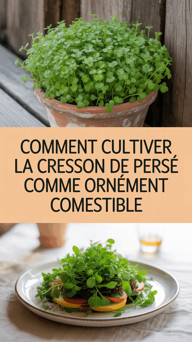 Comment cultiver la cresson de Perse comme ornement comestible
