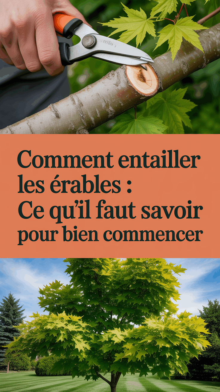 Comment entailler les érables : ce qu’il faut savoir pour bien commencer