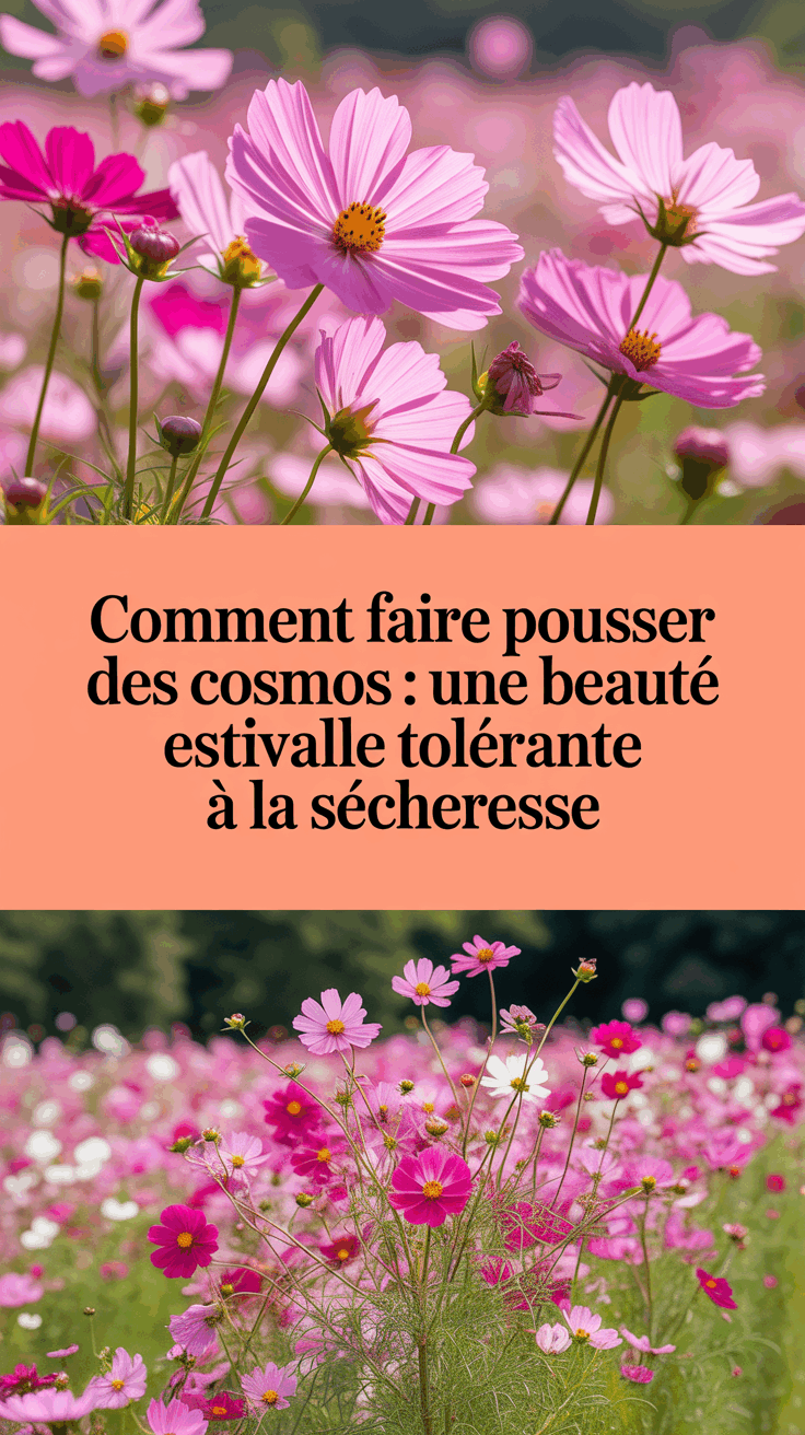 Comment faire pousser des cosmos : une beauté estivale tolérante à la sécheresse