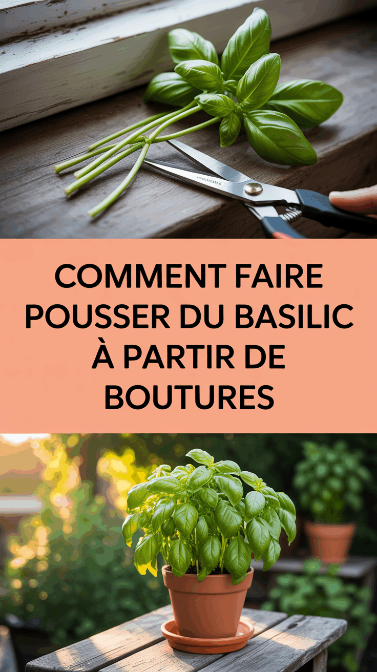 Comment faire pousser du basilic à partir de boutures
