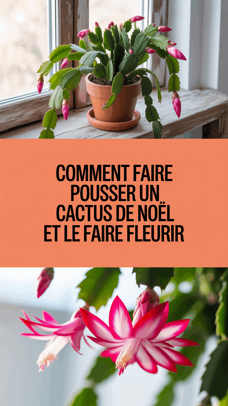 Comment faire pousser un cactus de Noël et le faire fleurir