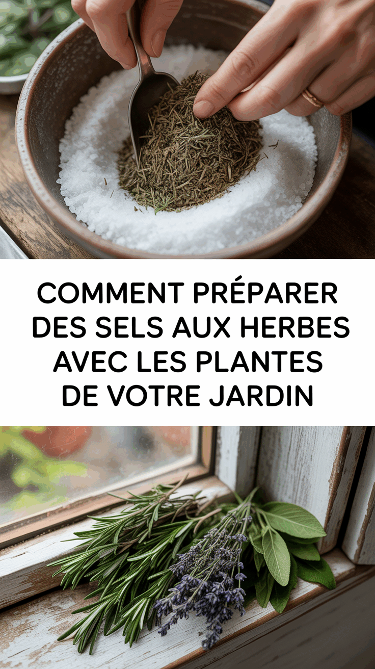 Comment préparer des sels aux herbes avec les plantes de votre jardin