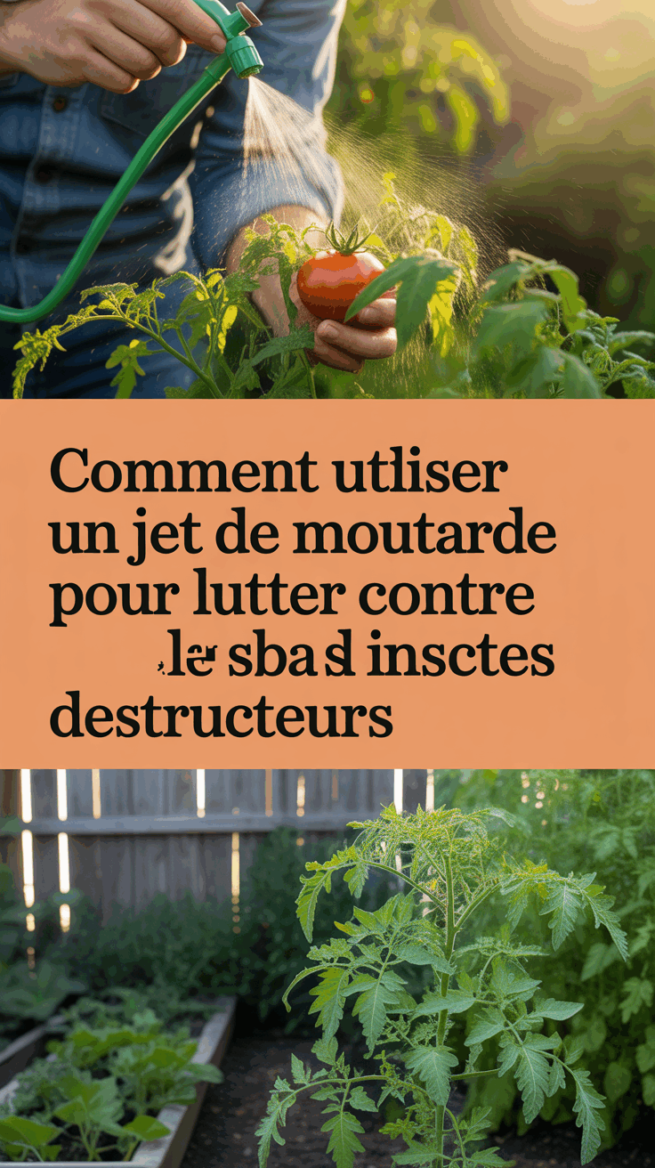 Comment utiliser un jet de moutarde pour lutter contre les insectes destructeurs