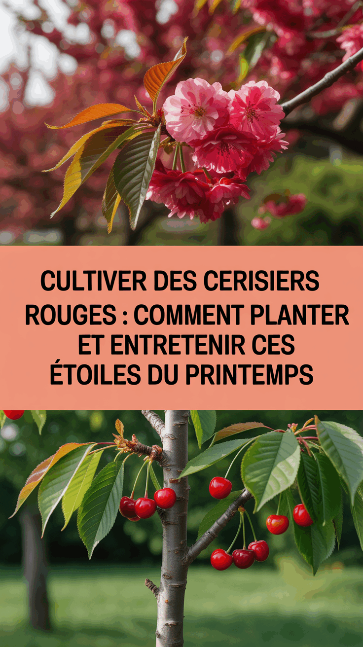Cultiver des Cerisiers Rouges : Comment Planter et Entretenir Ces Étoiles du Printemps