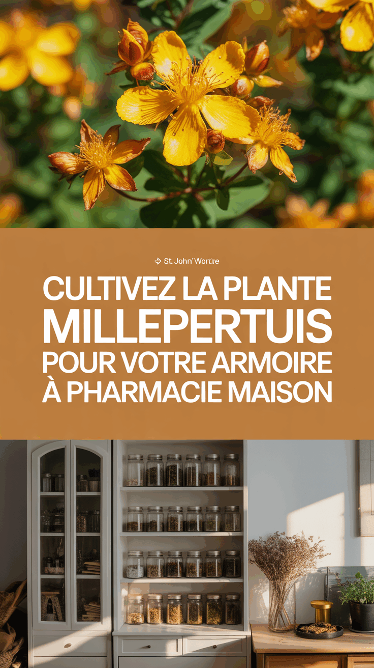 Cultivez la plante Millepertuis pour votre armoire à pharmacie maison