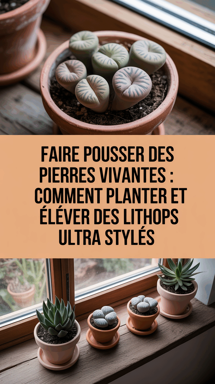 Faire Pousser des Pierres Vivantes : Comment Planter et Élever des Lithops Ultra Stylés