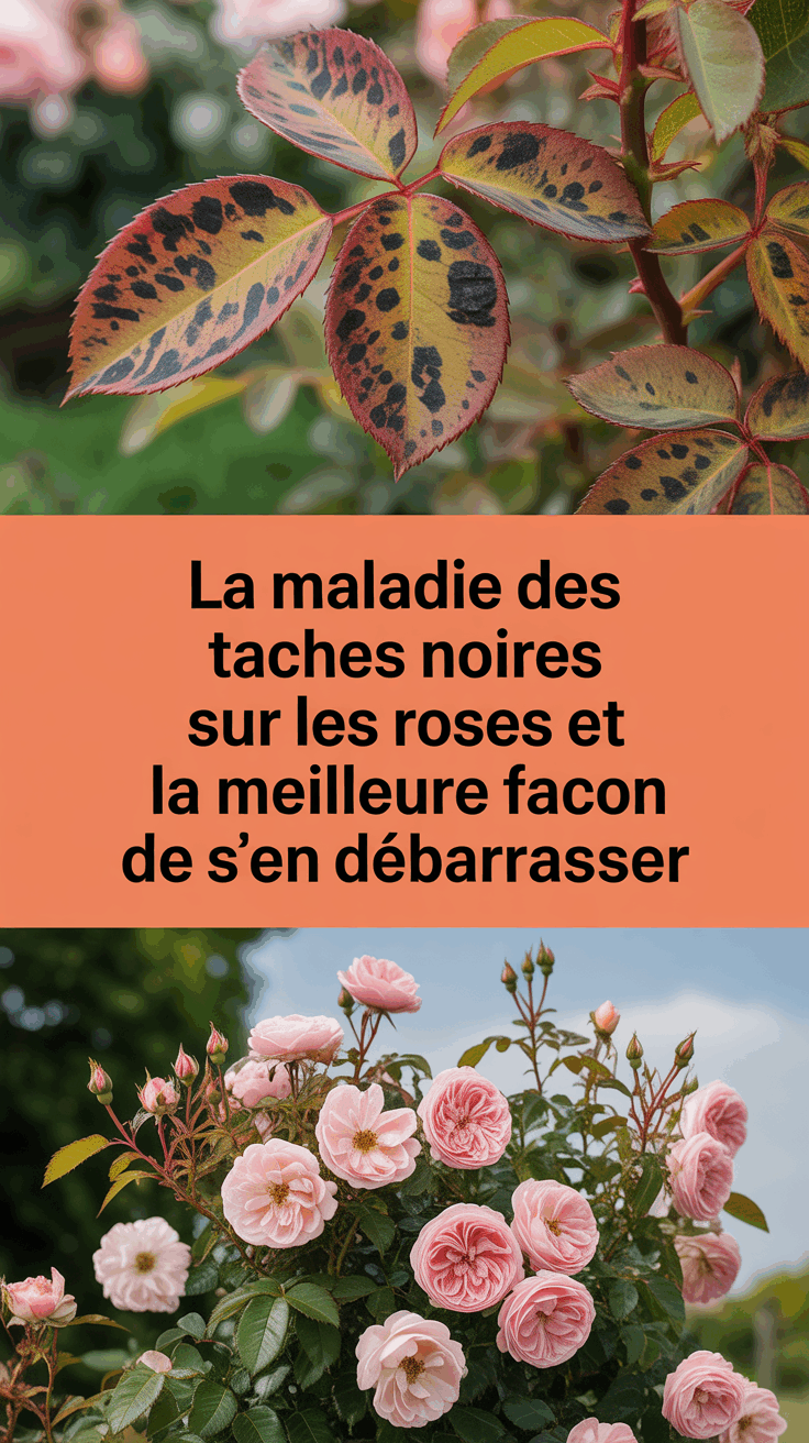 La maladie des taches noires sur les roses et la meilleure façon de s&rsquo;en débarrasser