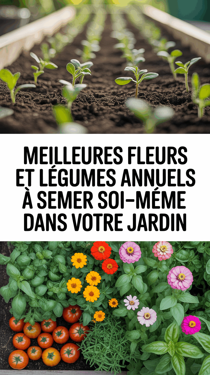 Meilleures fleurs et légumes annuels à semer soi-même dans votre jardin