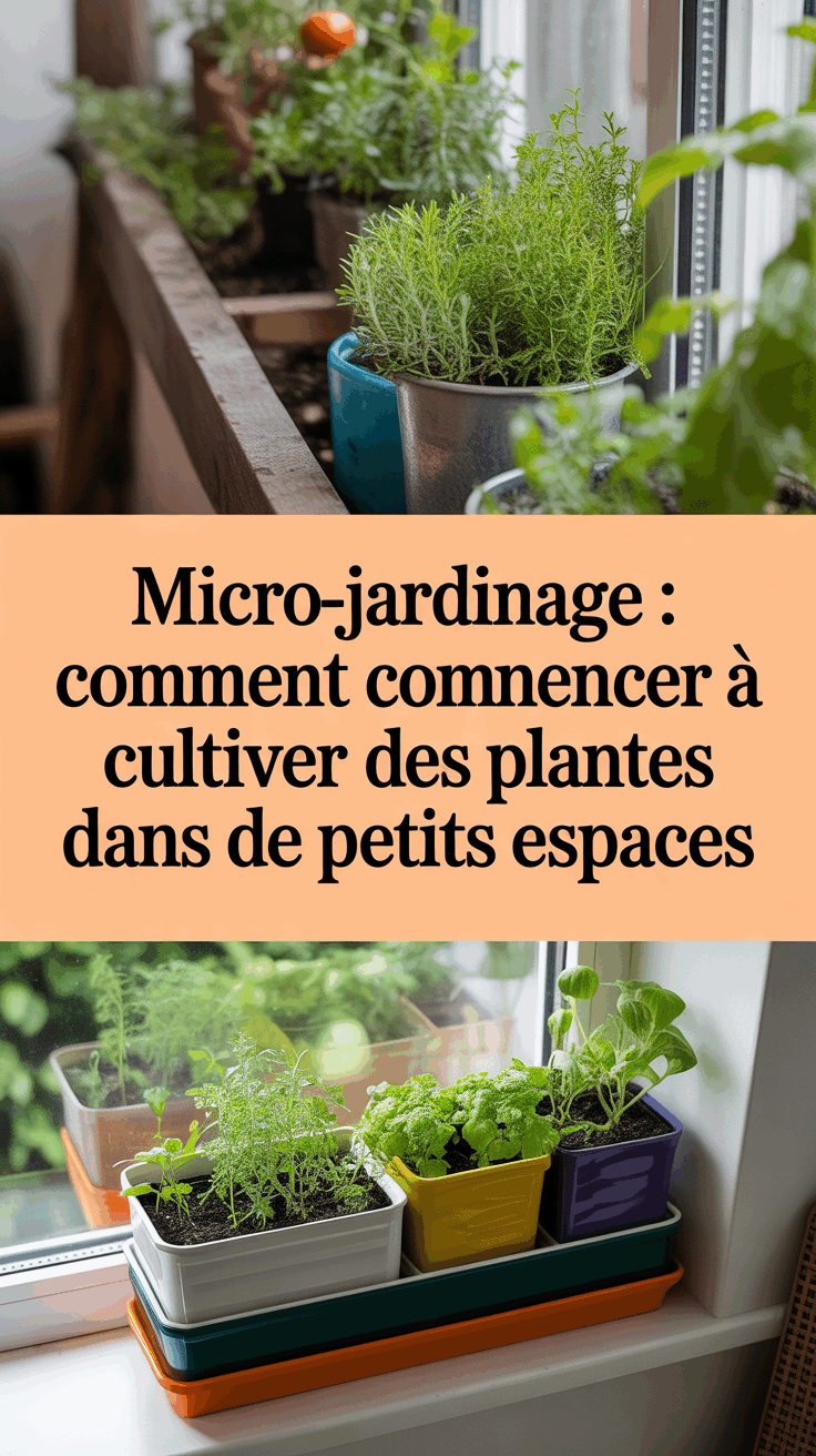 Micro-jardinage : Comment commencer à cultiver des plantes dans de petits espaces