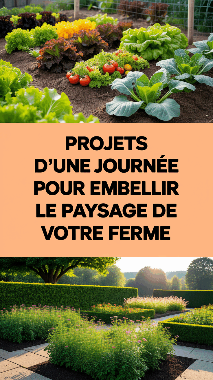 Projets d'une journée pour embellir le paysage de votre ferme