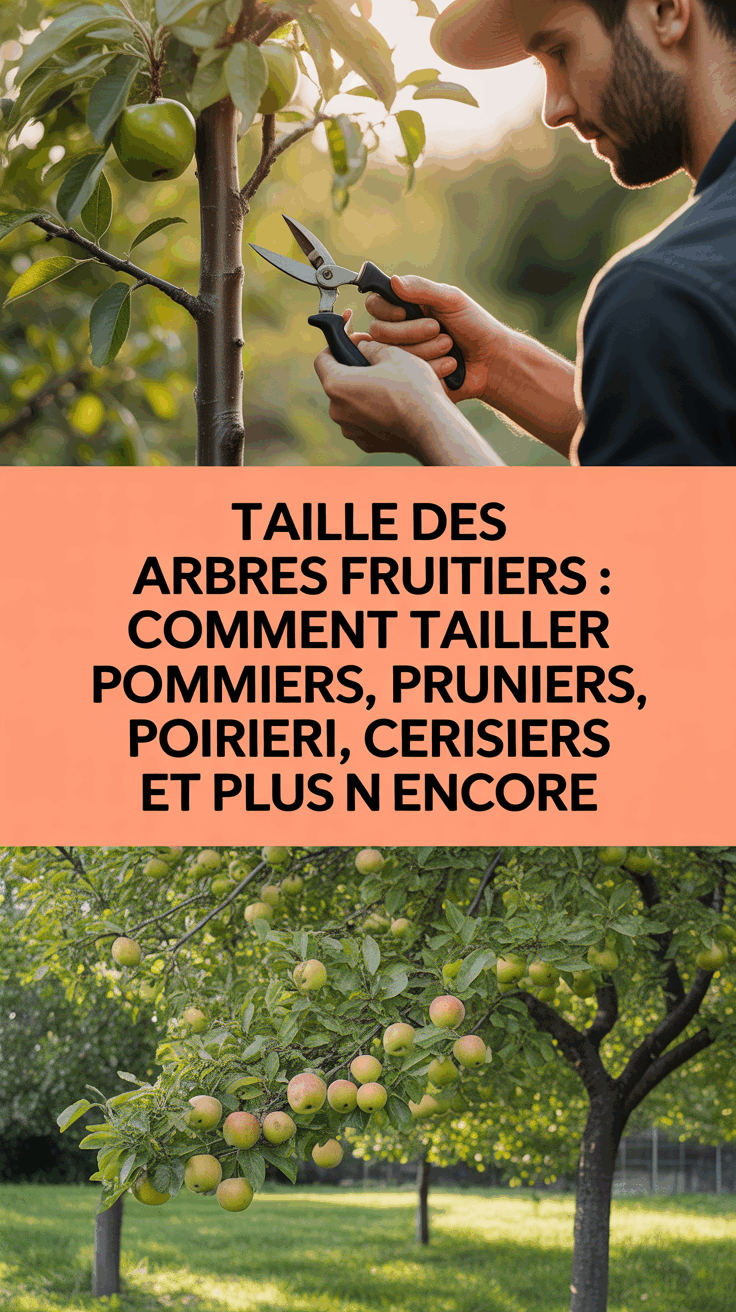 Taille des arbres fruitiers : comment tailler pommiers, pruniers, poiriers, cerisiers et plus encore