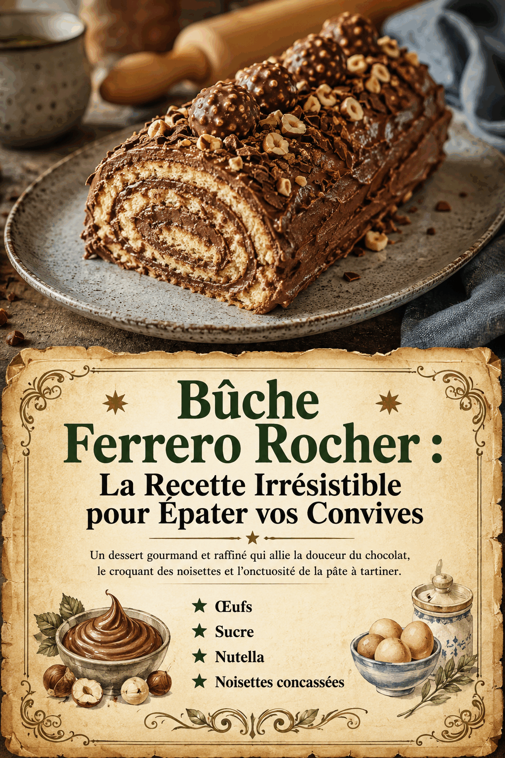 Bûche Ferrero Rocher : La Recette Irrésistible pour Épater vos Convives