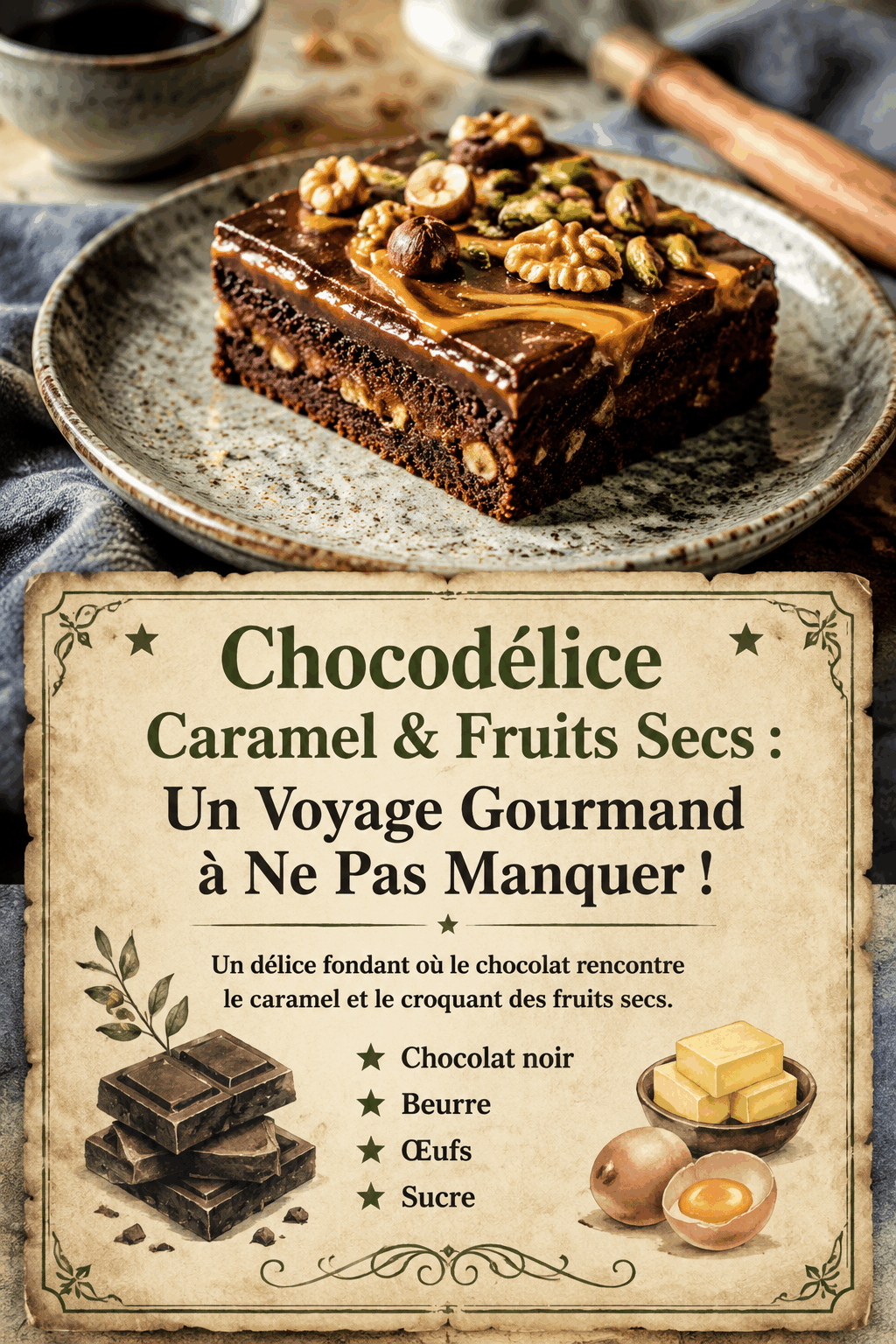 Chocodélice Caramel & Fruits Secs : Un Voyage Gourmand à Ne Pas Manquer !
