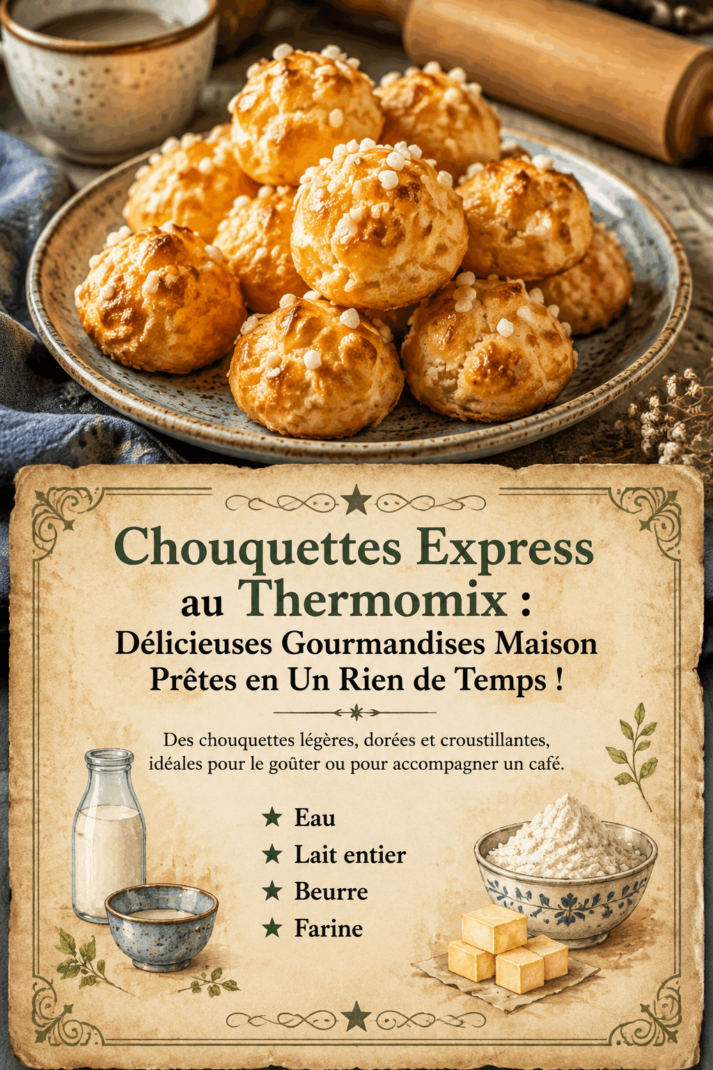 Chouquettes Express au Thermomix : Délicieuses Gourmandises Maison Prêtes en Un Rien de Temps !