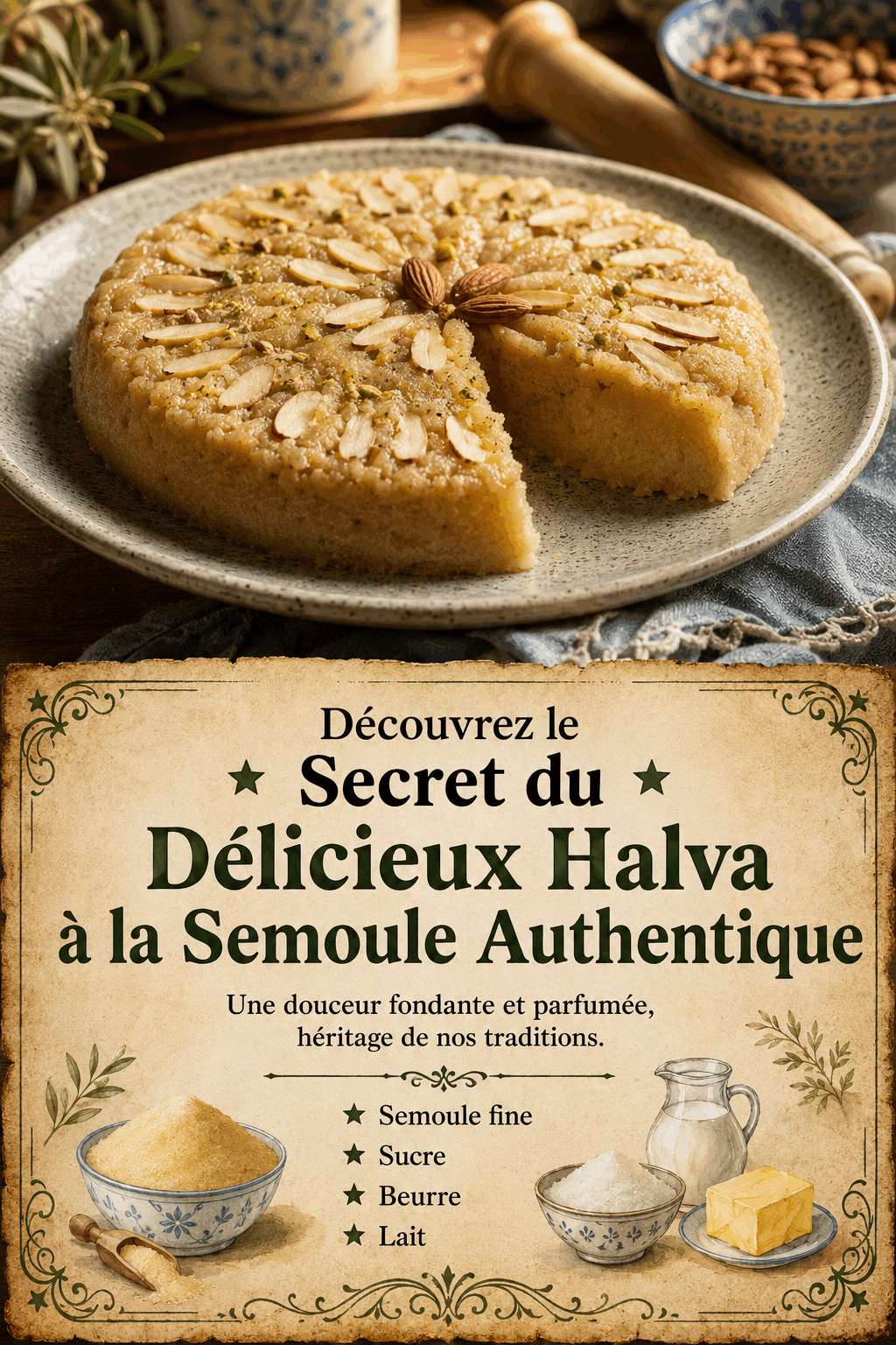 Découvrez le Secret du Délicieux Halva à la Semoule Authentique