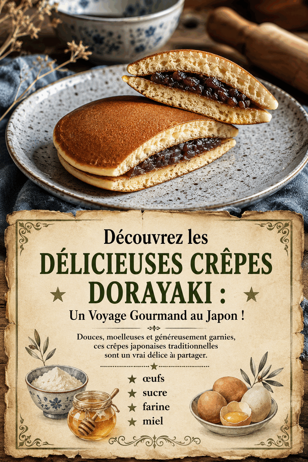 Découvrez les Délicieuses Crêpes Dorayaki : Un Voyage Gourmand au Japon !