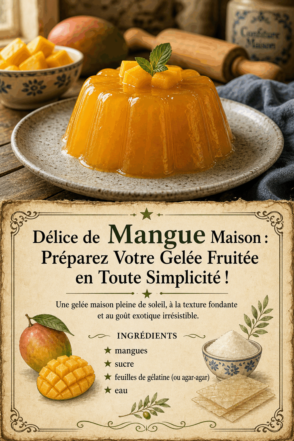 Délice de Mangue Maison : Préparez Votre Gelée Fruitée en Toute Simplicité !