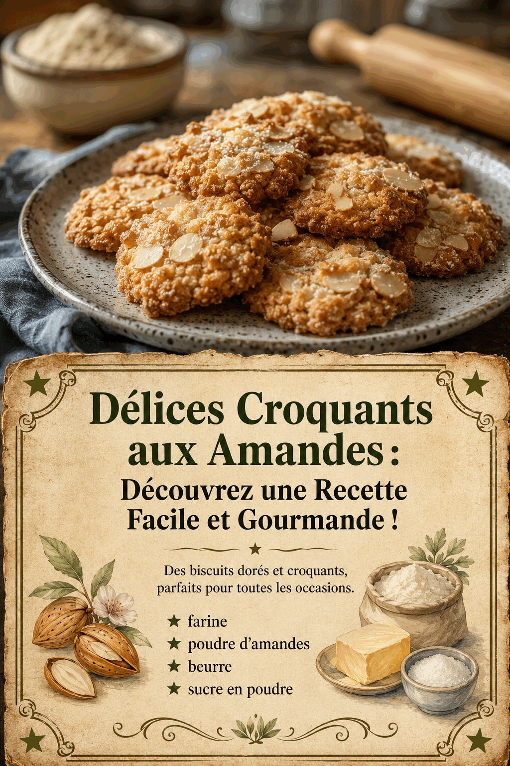 Délices Croquants aux Amandes : Découvrez une Recette Facile et Gourmande !