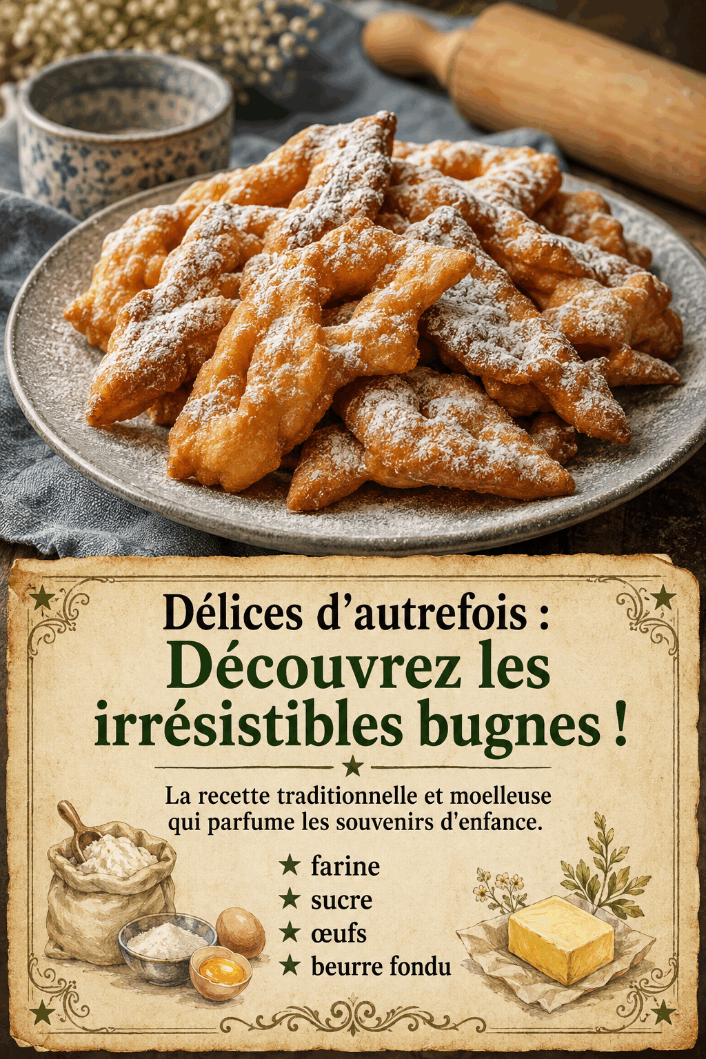 Délices d&rsquo;autrefois : Découvrez les irrésistibles bugnes !