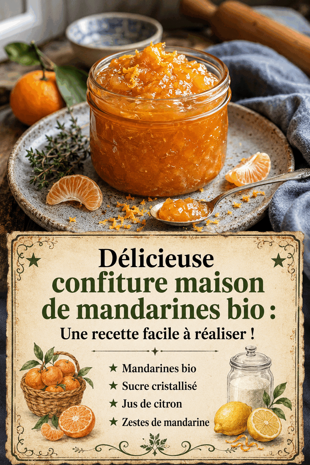 Délicieuse confiture maison de mandarines bio : Une recette facile à réaliser !