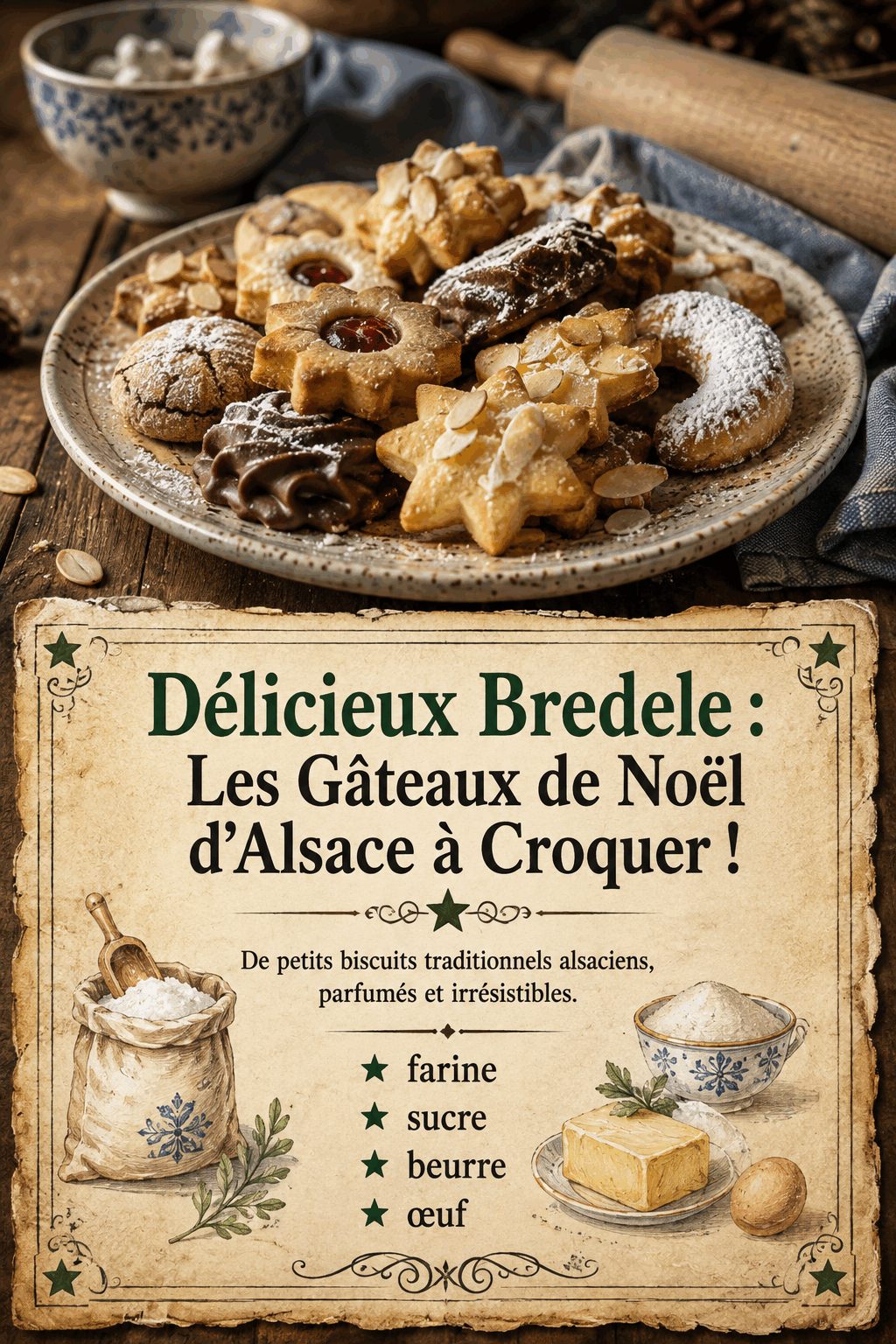 Délicieux Bredele : Les Gâteaux de Noël d&rsquo;Alsace à Croquer !