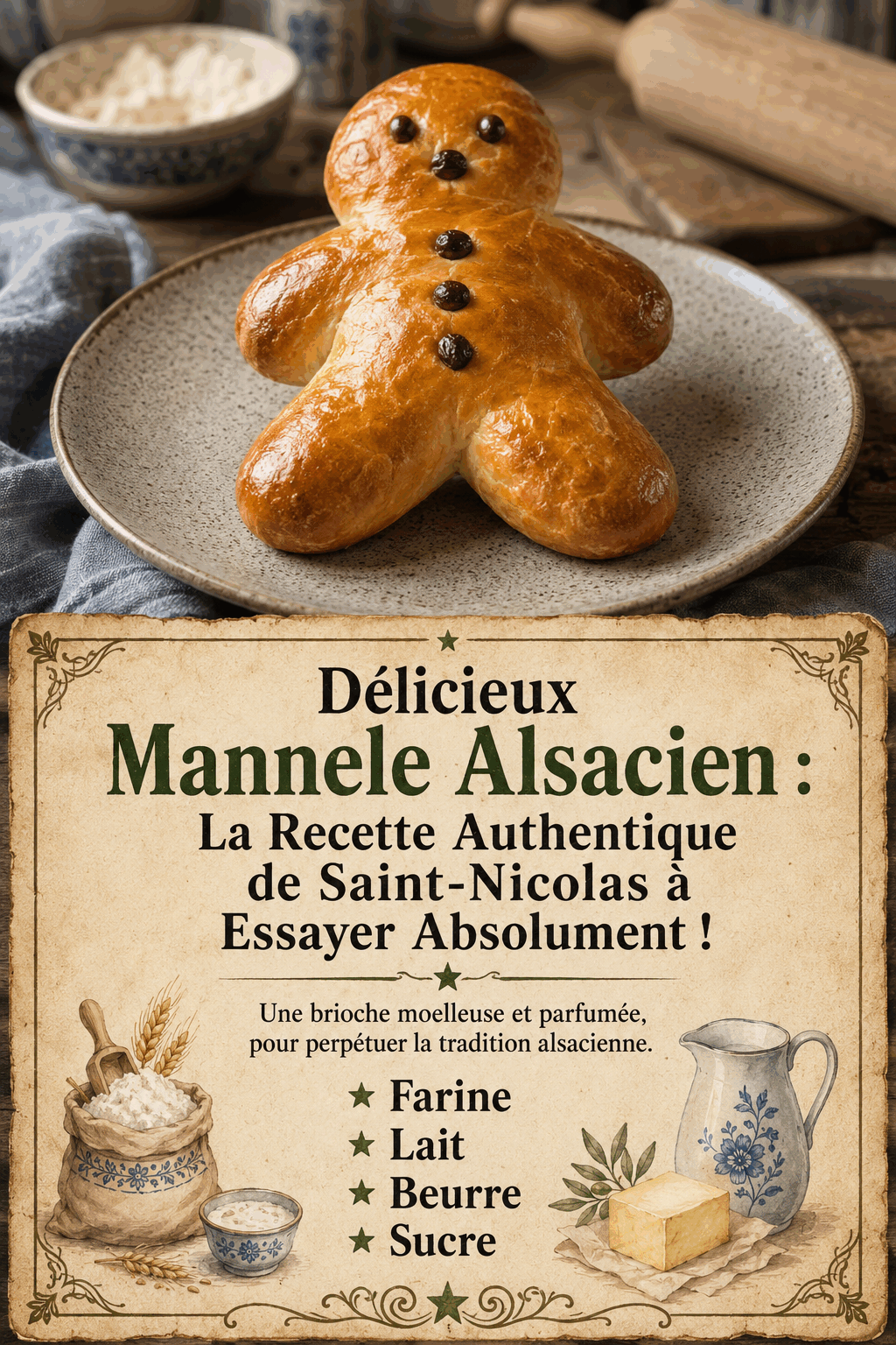 Délicieux Mannele Alsacien : La Recette Authentique de Saint-Nicolas à Essayer Absolument !