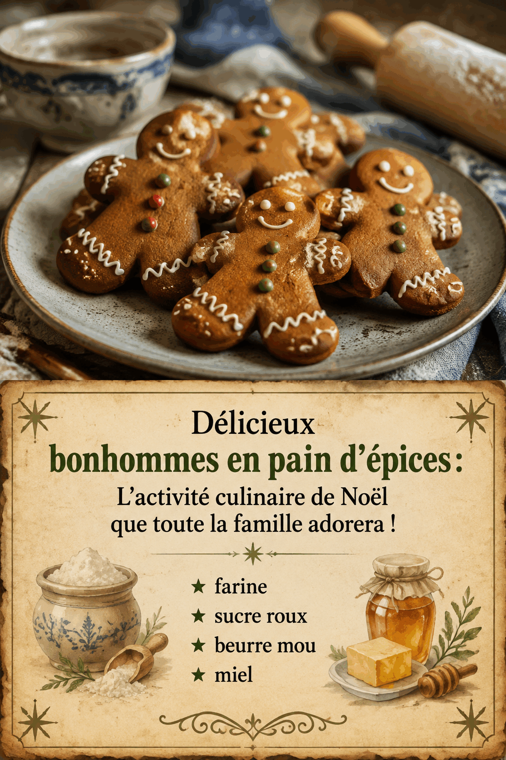 Délicieux bonhommes en pain d'épices : L'activité culinaire de Noël que toute la famille adorera !