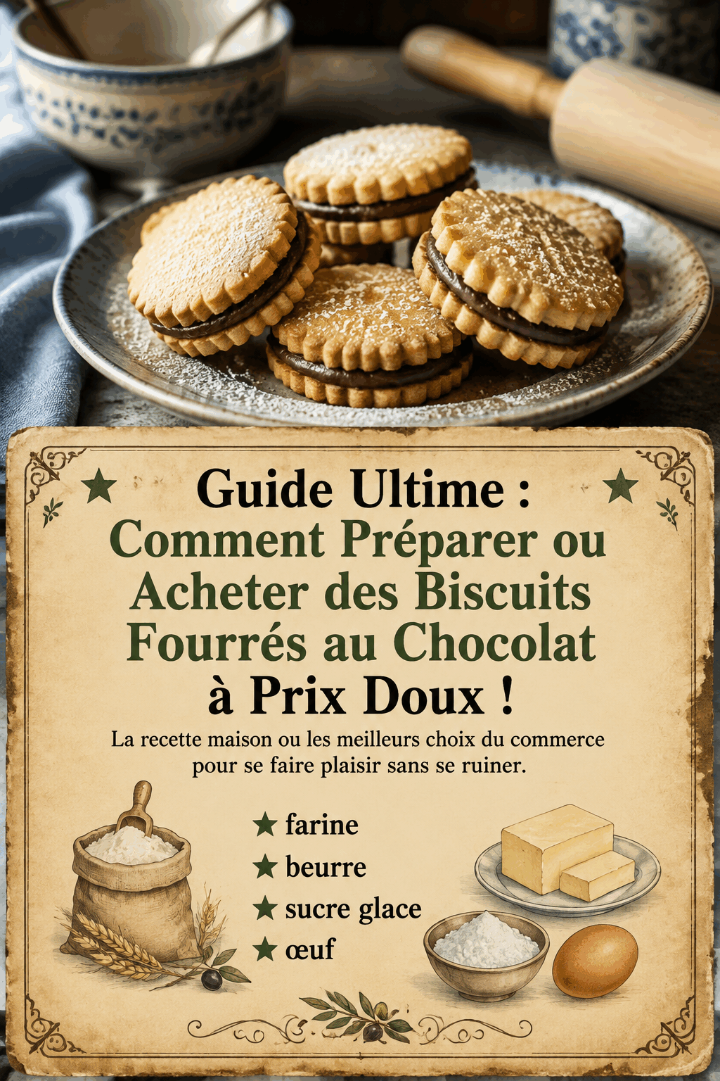 Guide Ultime : Comment Préparer ou Acheter des Biscuits Fourrés au Chocolat à Prix Doux !