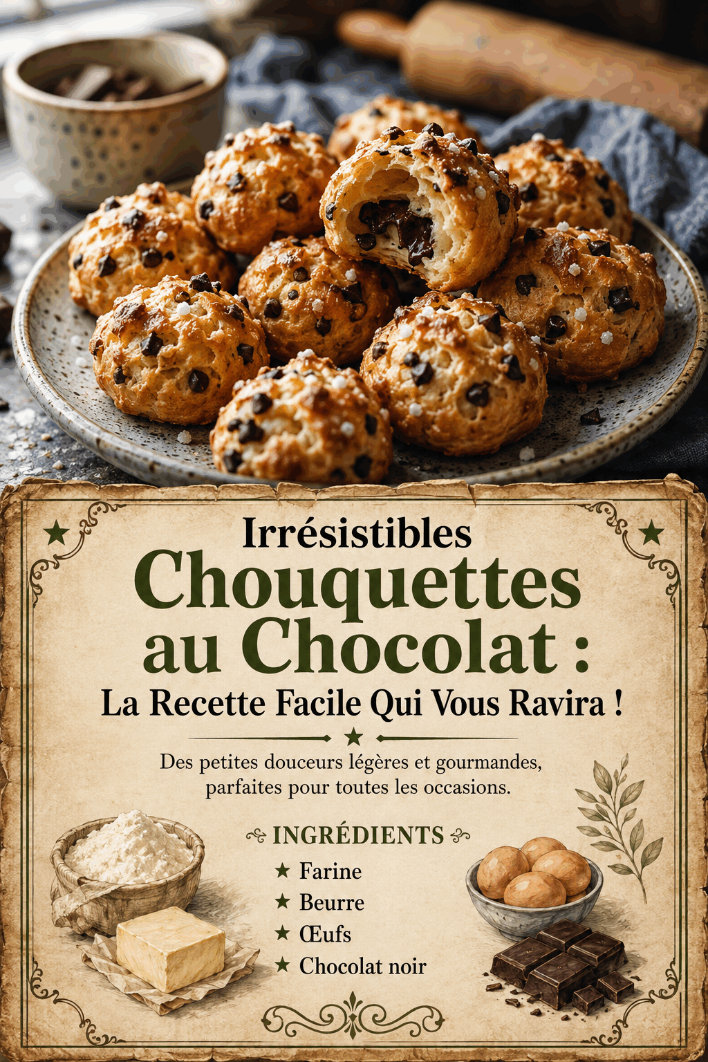 Irrésistibles Chouquettes au Chocolat : La Recette Facile Qui Vous Ravira !