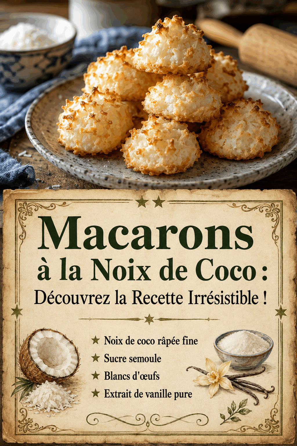 Macarons à la Noix de Coco : Découvrez la Recette Irrésistible !