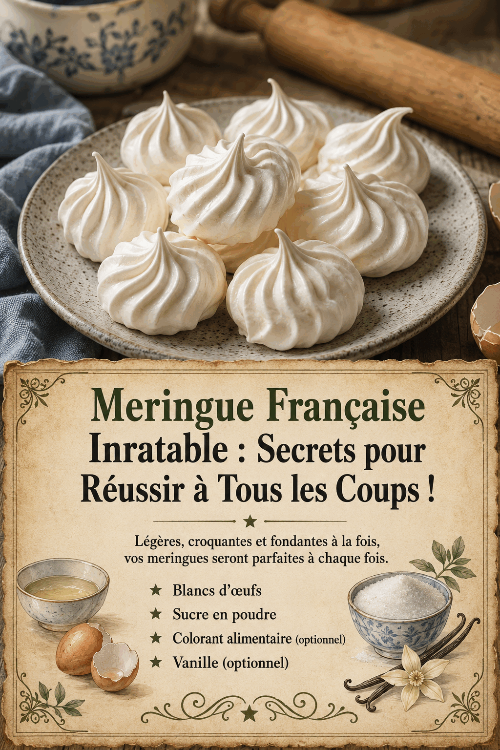 Meringue Française Inratable : Secrets pour Réussir à Tous les Coups !