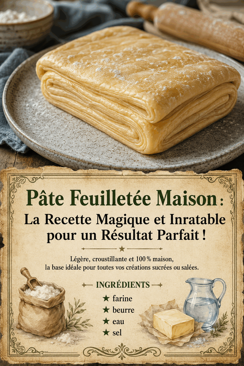 Pâte Feuilletée Maison : La Recette Magique et Inratable pour un Résultat Parfait !