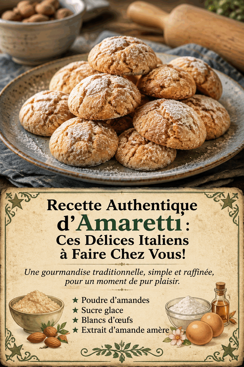 Recette Authentique d&rsquo;Amaretti : Ces Délices Italiens à Faire Chez Vous!
