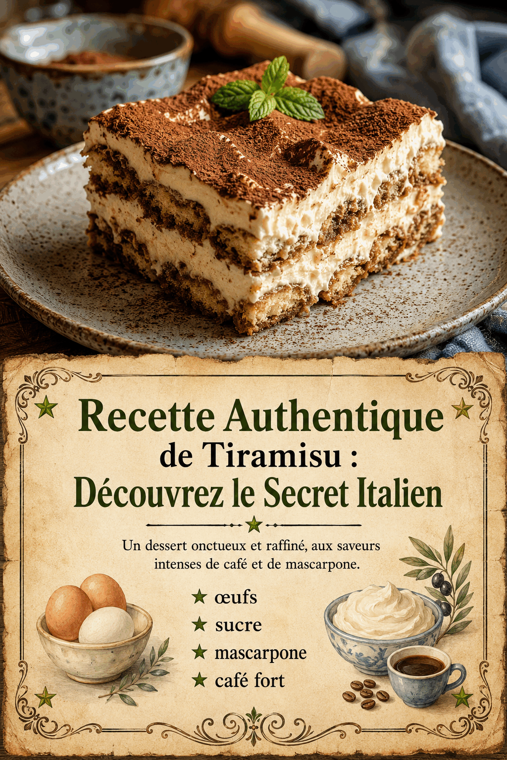 Recette Authentique de Tiramisu : Découvrez le Secret Italien