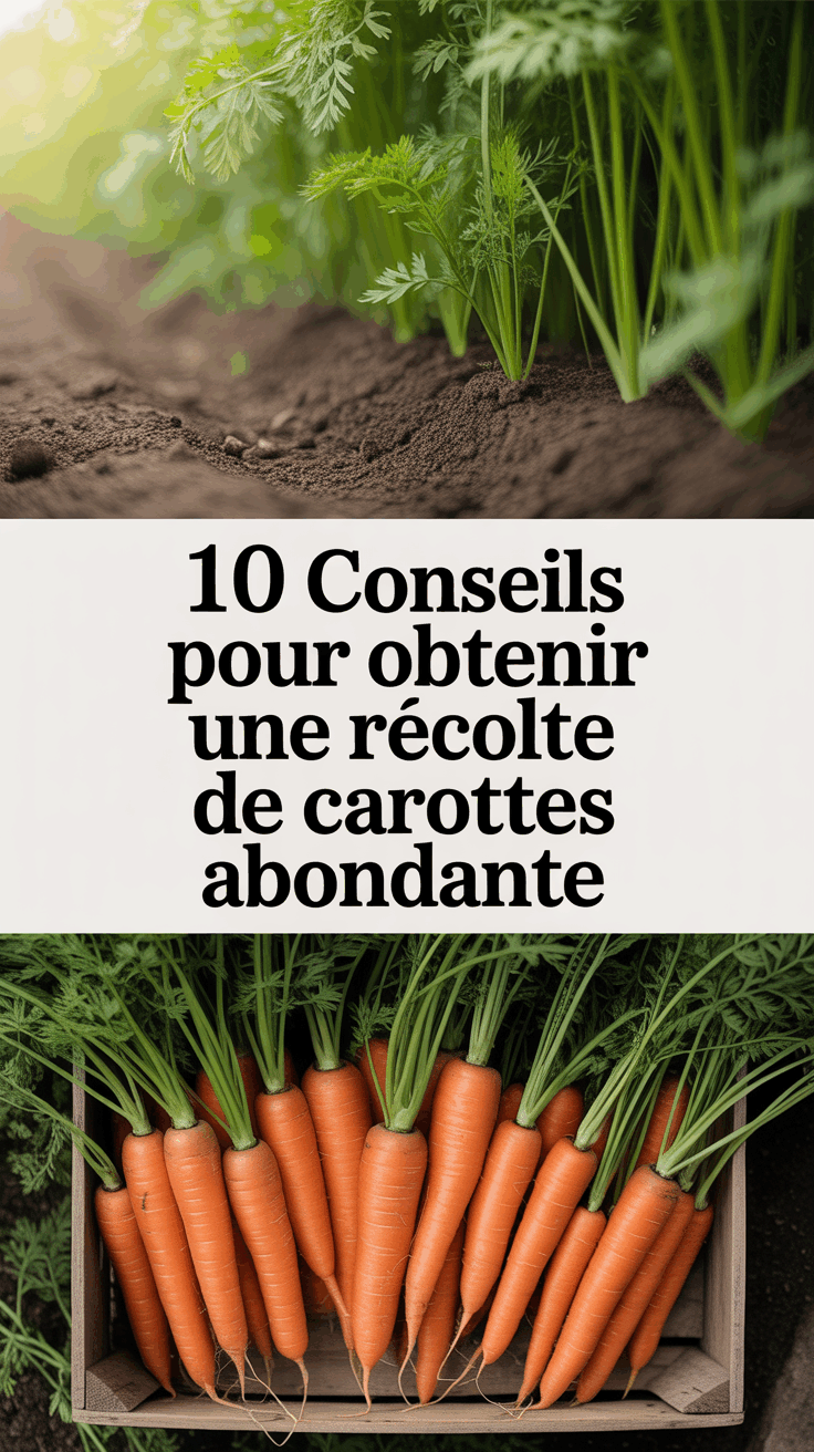 10 conseils pour obtenir une récolte de carottes abondante