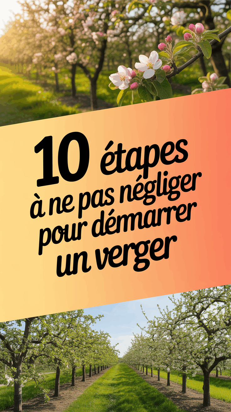 10 étapes à ne pas négliger pour démarrer un verger