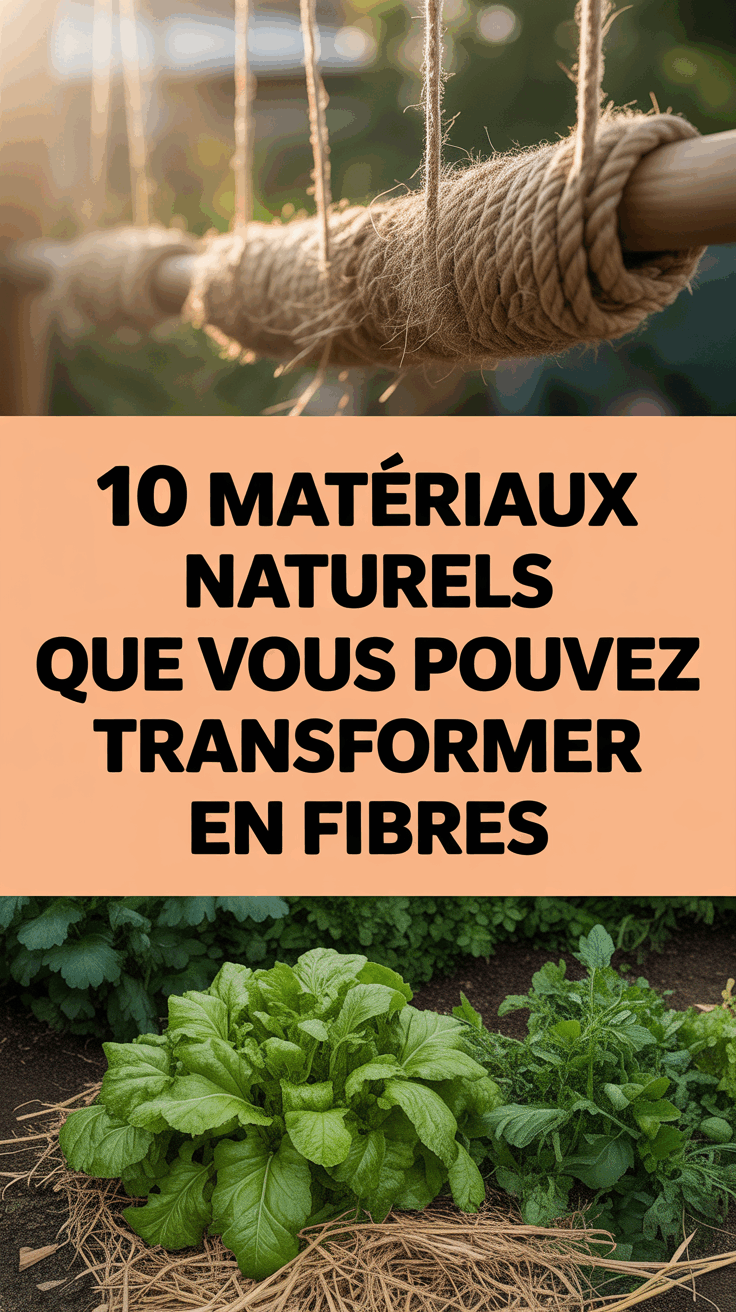 10 matériaux naturels que vous pouvez transformer en fibres