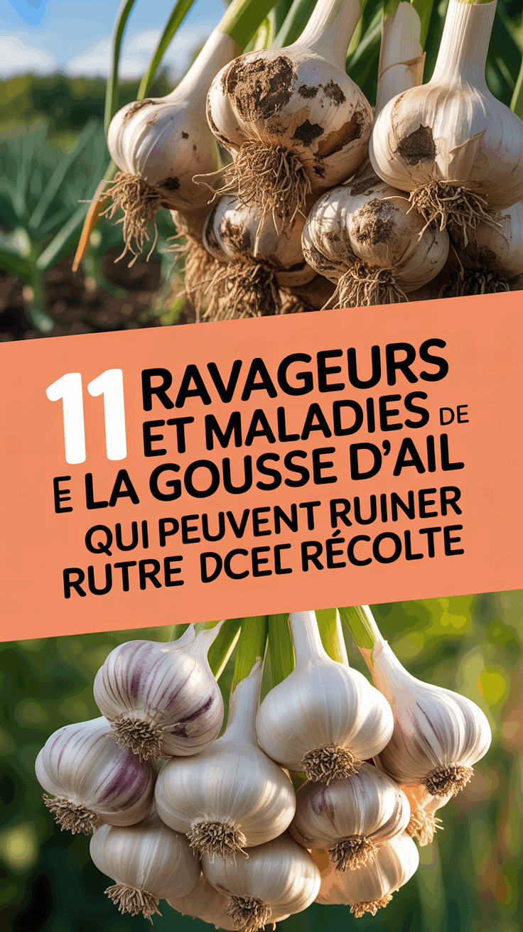 11 Ravageurs et Maladies de la Gousse d’Ail Qui Peuvent Ruiner Votre Récolte