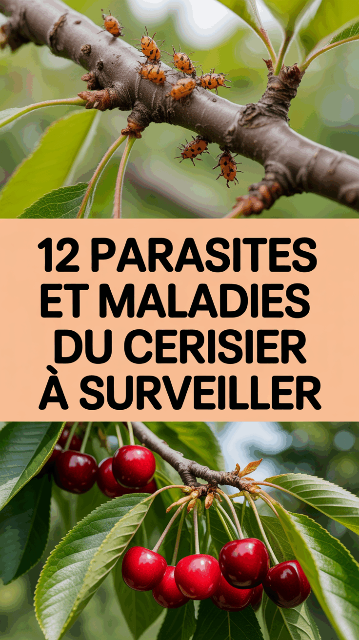 12 Parasites et Maladies du Cerisier à Surveiller