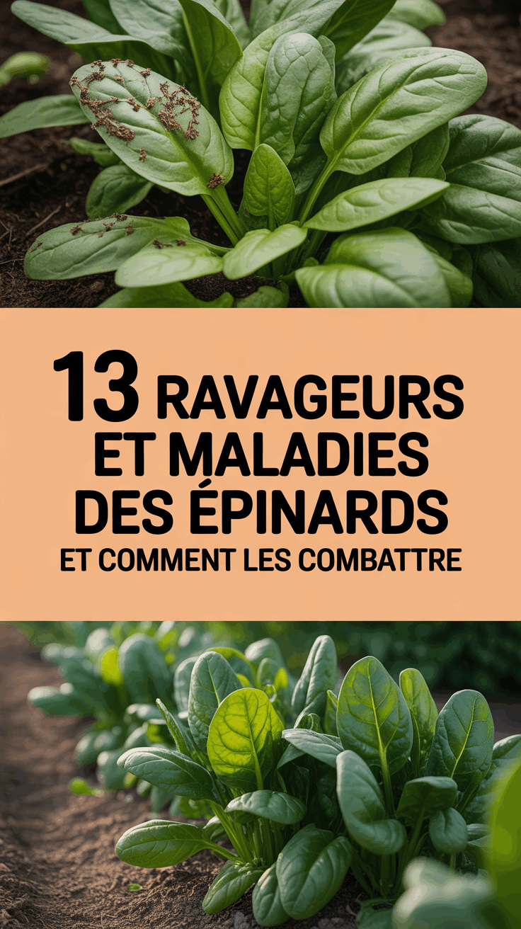 13 Ravageurs et maladies des épinards et comment les combattre