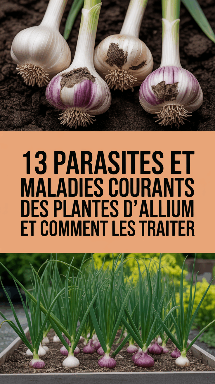 13 parasites et maladies courants des plantes d’Allium et comment les traiter