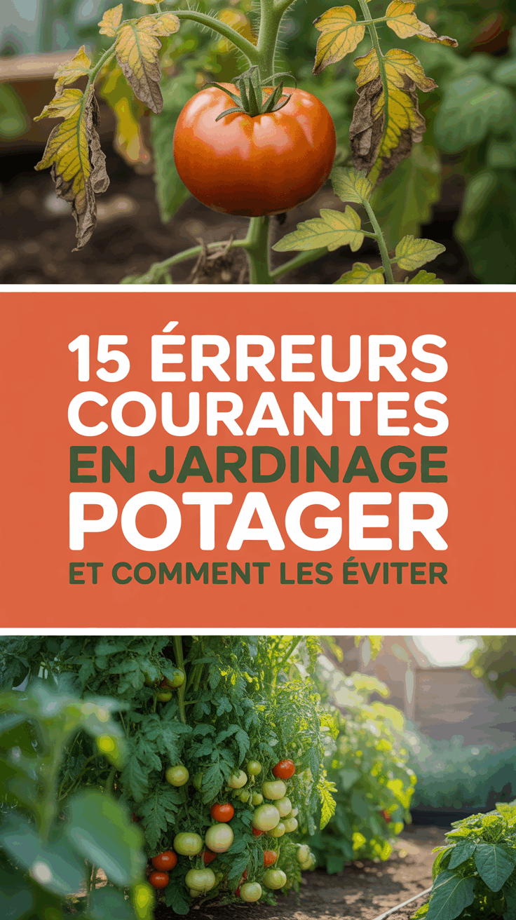 15 erreurs courantes en jardinage potager et comment les éviter